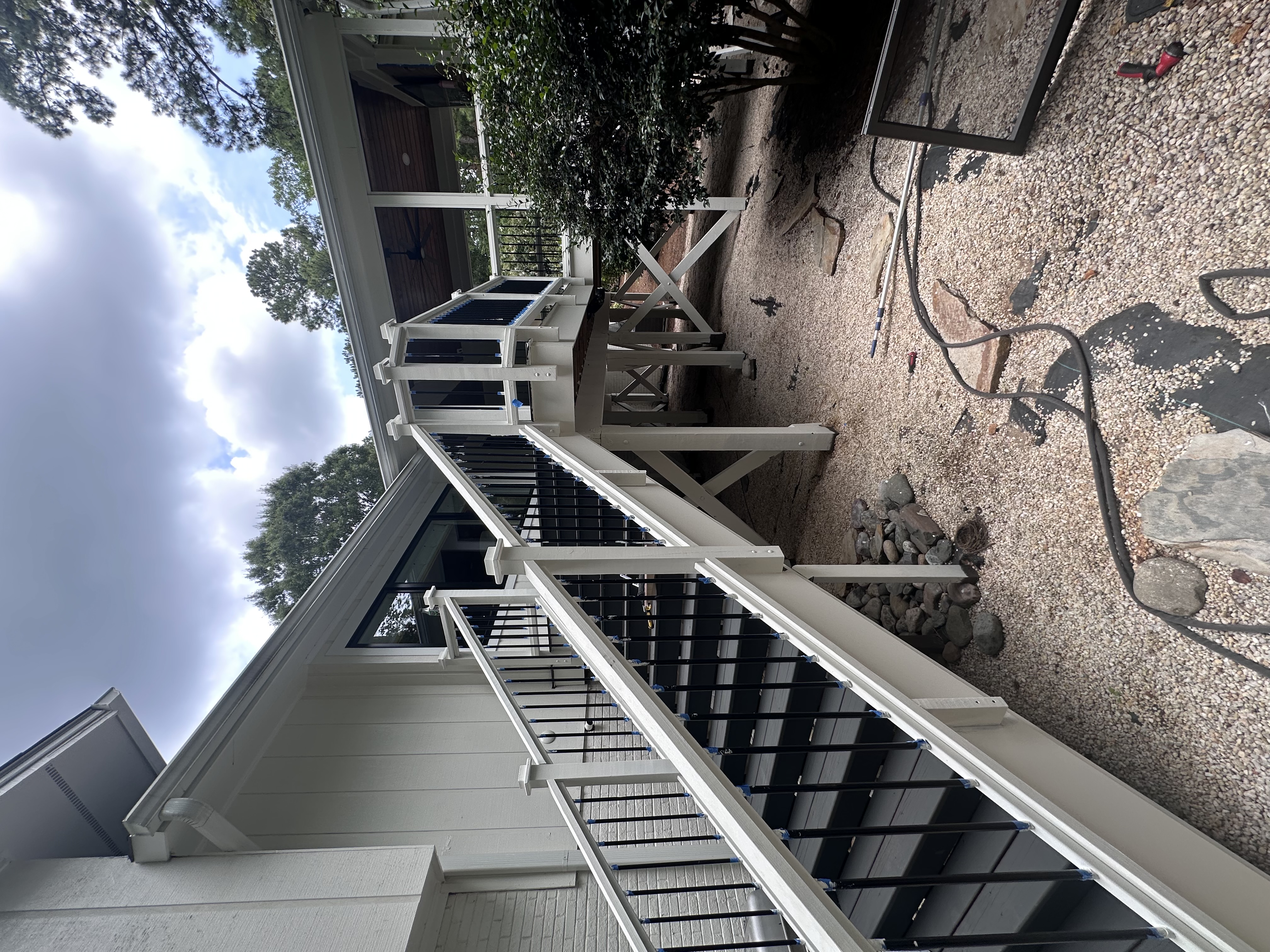Restored deck and fence after professional staining